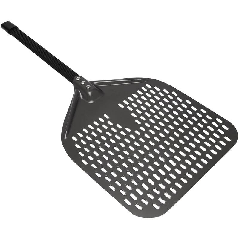 Perforated Pizza Peel, 12 Inch Rectangular Pizza Peel Turning Pizza Peel Pizza Shovel For Baking Homemade Pizzas