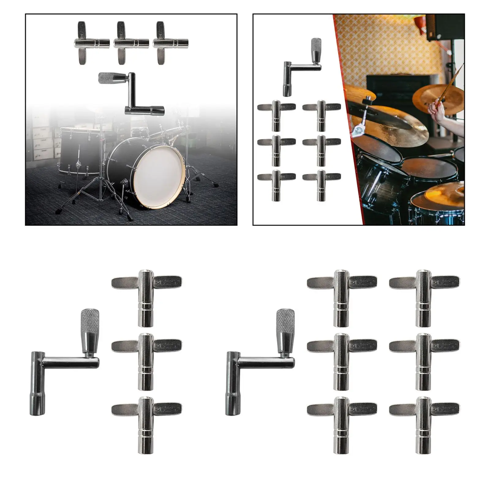 Drum Key Easy to Use Multiuse Drum Accessory Drum Keys Set for Snare Drum