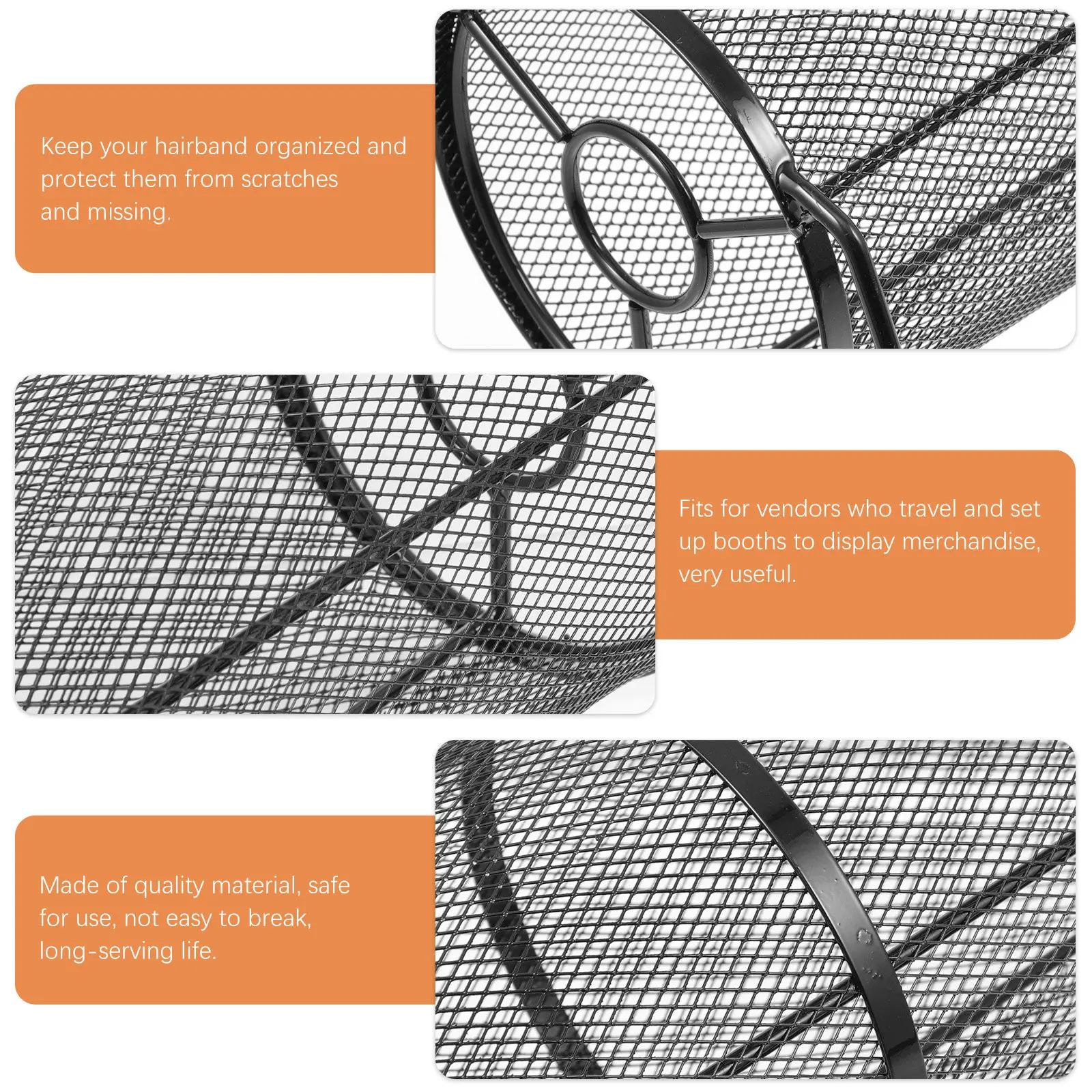 1Pcs Hairband Storage Rack Headband Display Tool Headdress Shelf for Home Shop Travel Use Quality Material Smooth Texture