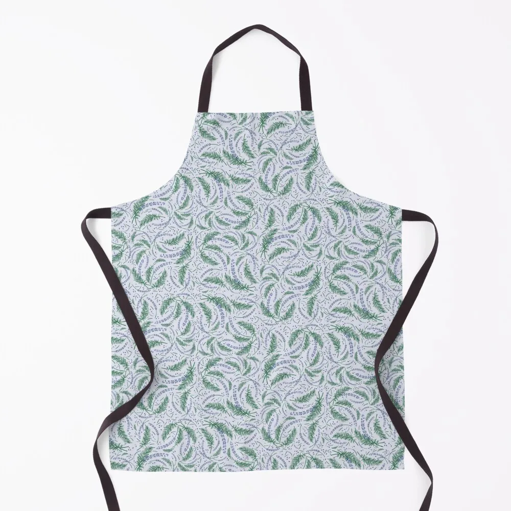 Lavender & Rosemary Apron Chef Uniform Woman Women Kitchen'S Apron