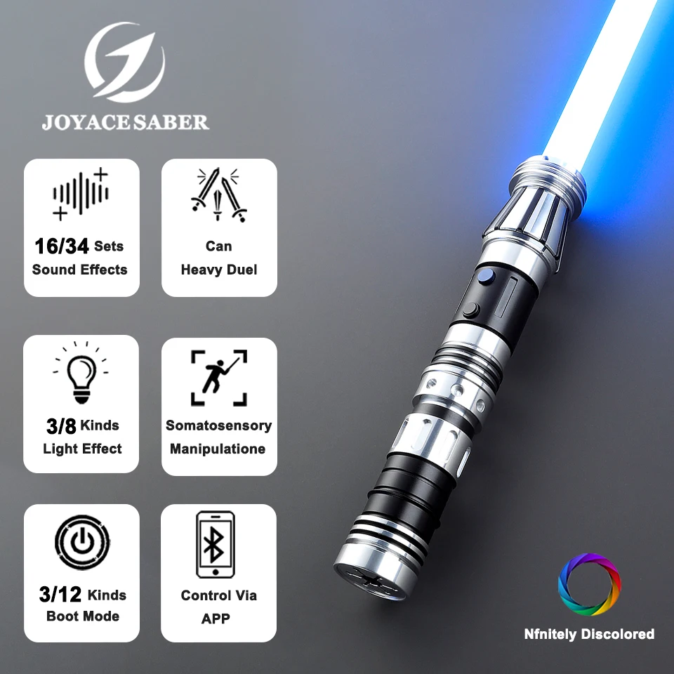 Pixel Lightsaber Heavy Dueling Neopixel Light Saber Jedi Laser Sword Metal Handle Cosplay Luminous Xenopixel Sabers Toys Joyace