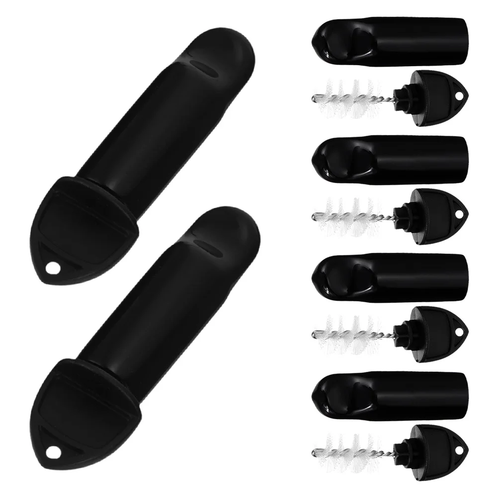 

12pcs Beer Faucet Plug Covers Plastic Stainless Steel Cleaning Brush Tool For Keg Tap Spout Protection Draft Beer Accessories