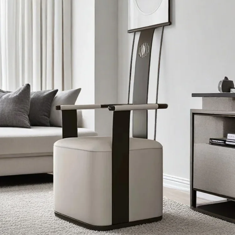 High end Grand Tutor Chair, New Chinese style Master Chair, High end Light Luxury High back Master Chair