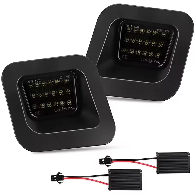 2Pcs Smoke Canbus Error Free 18 SMD LED License Plate Light Tag Lamp Number Plate For Dodge Ram 1500 2500 3500 2003-2018