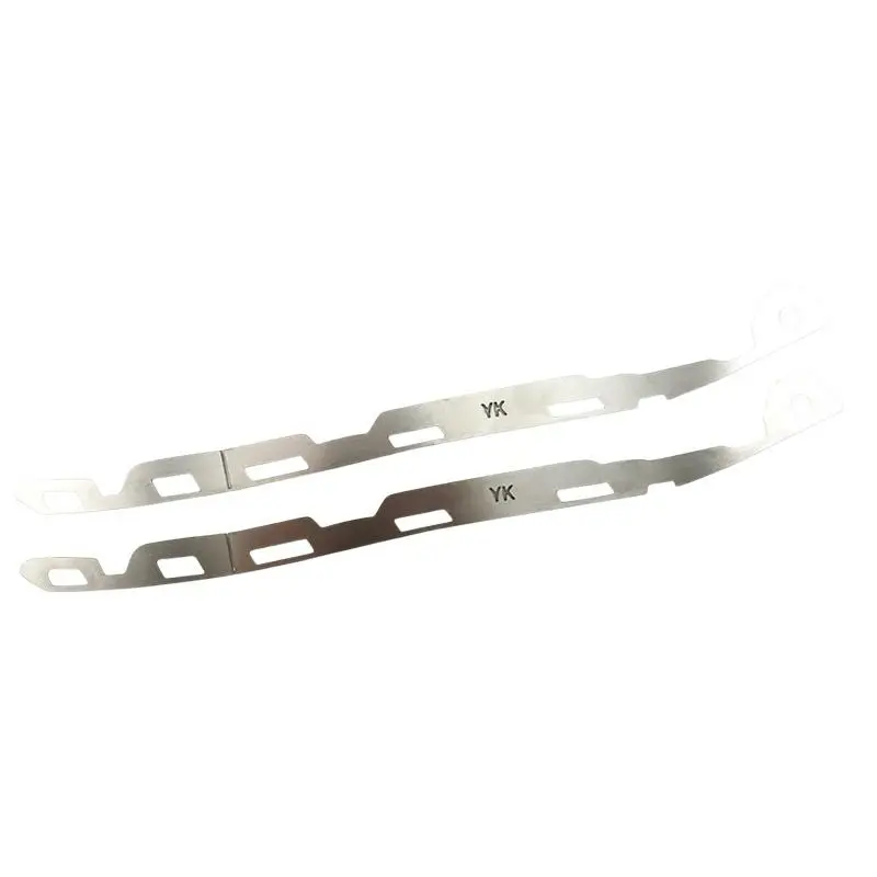 2Pcs Grand Touring Injektion R20 Front Bumper Repair Buckle Broken Reinforced Stainless Steel Metal BracketFor Golf 6 2009-2014
