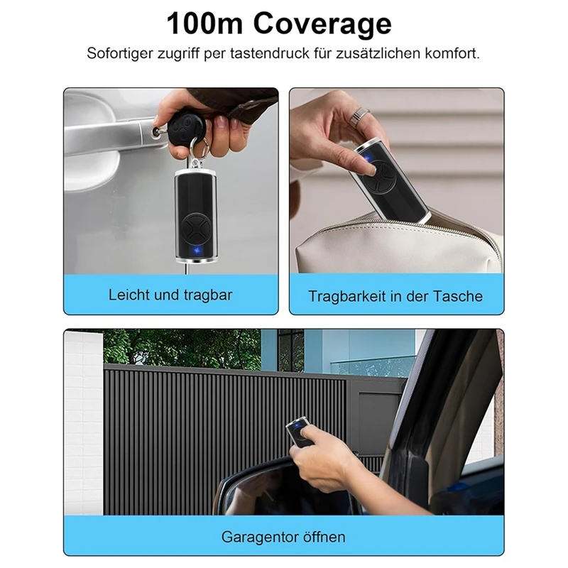 868Mhz โรงรถรีโมทคอนโทรล 3 ชิ้นสําหรับ Hormann เครื่องส่งสัญญาณมือถือ HSE2-868-BS, HSE-4-868-BS