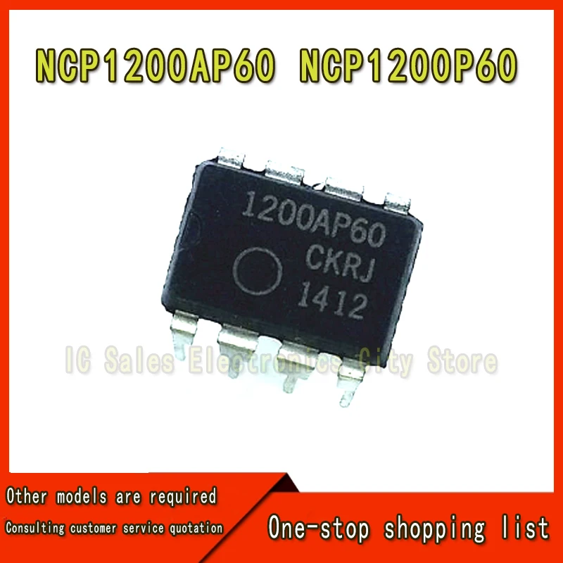 10 Stks/partij NCP1200AP60 NCP1200P60 1200AP60 1200P60 Dip-8