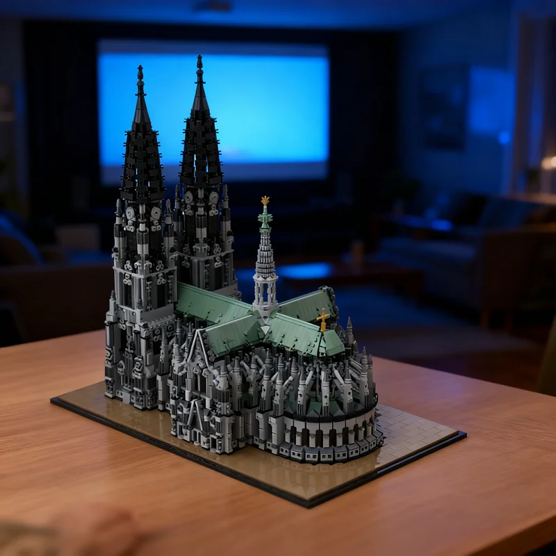

8348 деталей MOC: Архитектурная модель собора в Кёльне, конструктор, игрушка-подарок, креативный коллекционный предмет для демонстрации, премиум-класс, для взрослых и детей