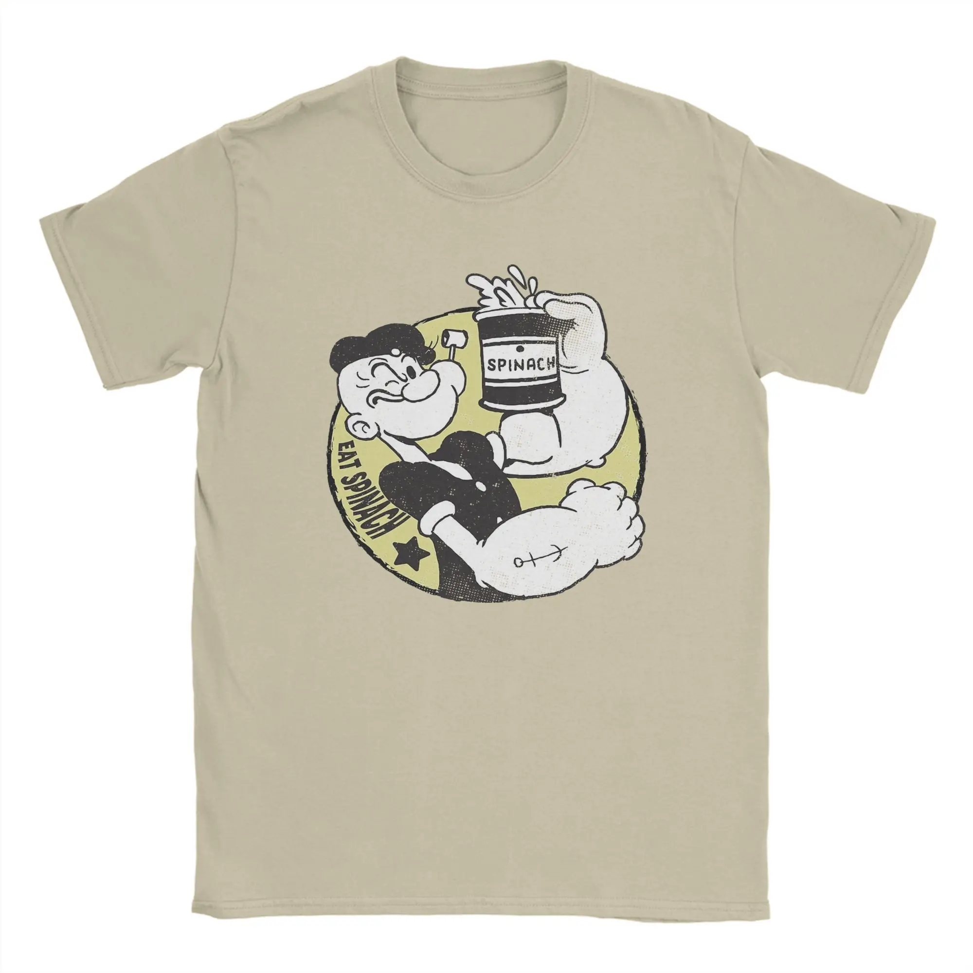 Camiseta Popeyed Vintage Icon para hombre, camisetas divertidas de algodón puro, camisetas con cuello redondo, camisetas de manga corta de talla grande