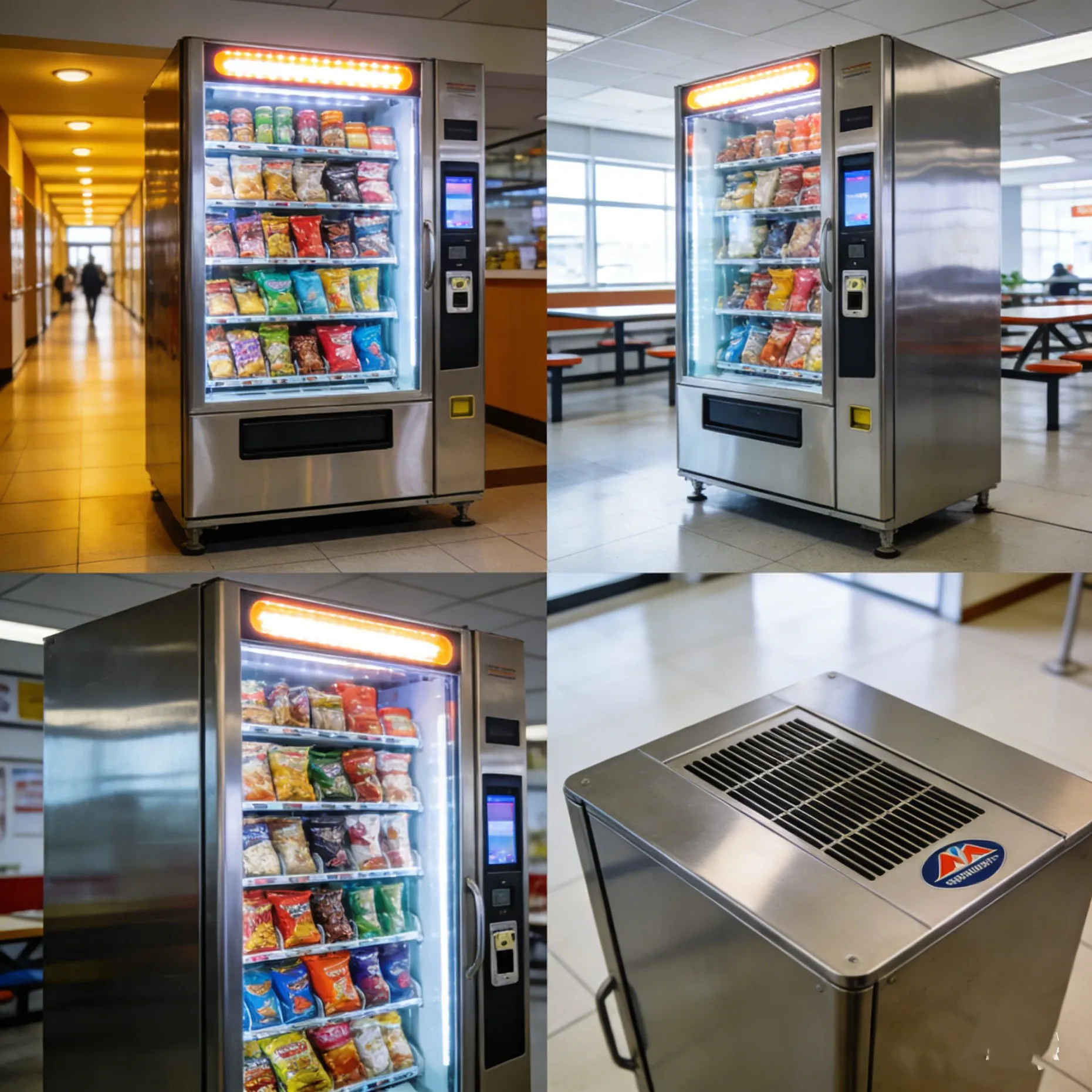 Hot-selling large-capacity 24-hour automatic combination snack beverage food vending machine
