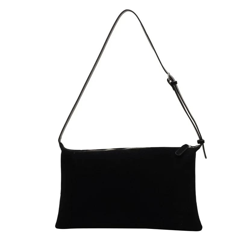 Bolso de mano de gamuza esmerilada Vintage para mujer, bolsa de hombro para axilas, bolsa de viaje Simple de gran capacidad, nuevo, Otoño e Invierno