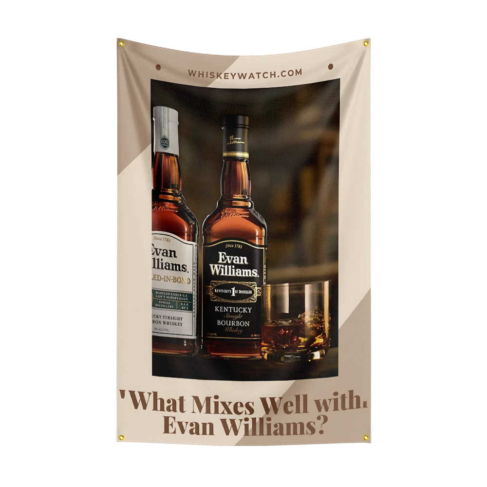 3×5ft whisky-E-Evan Williams Flag Polyester Printed Alcohol Wine Banner For Decor Drink rum Beer Flag