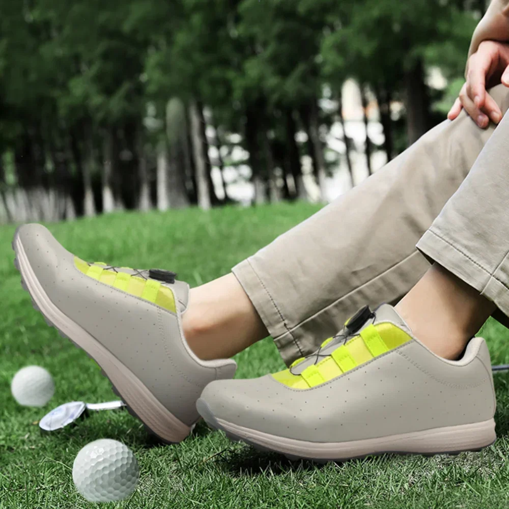 

Leather Men Golf Shoes Sneakers Trend Casual Shoes Italian Breathable Casual Male Sneakers Non-slip Footwear Men Vulcanized Shoe