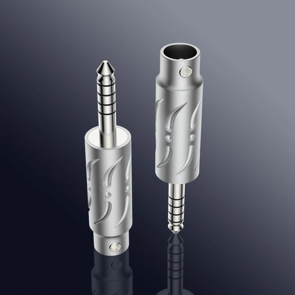 مقبس سماعة رأس مطلي بالروديوم الذهبي من Viborg ، قابس صوت ذكور متوازن ، موصل HiFi ، محول سماعة الرأس ، من من من Viborg ، VH303R ، G