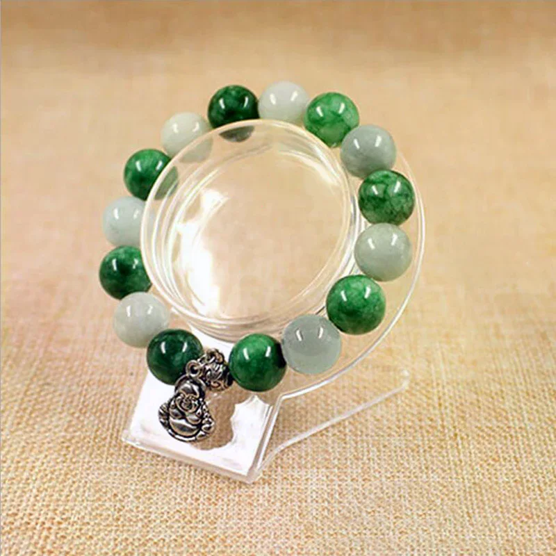 رف عرض سوار من الأكريليك الشفاف، حامل تخزين منظم الإسورة