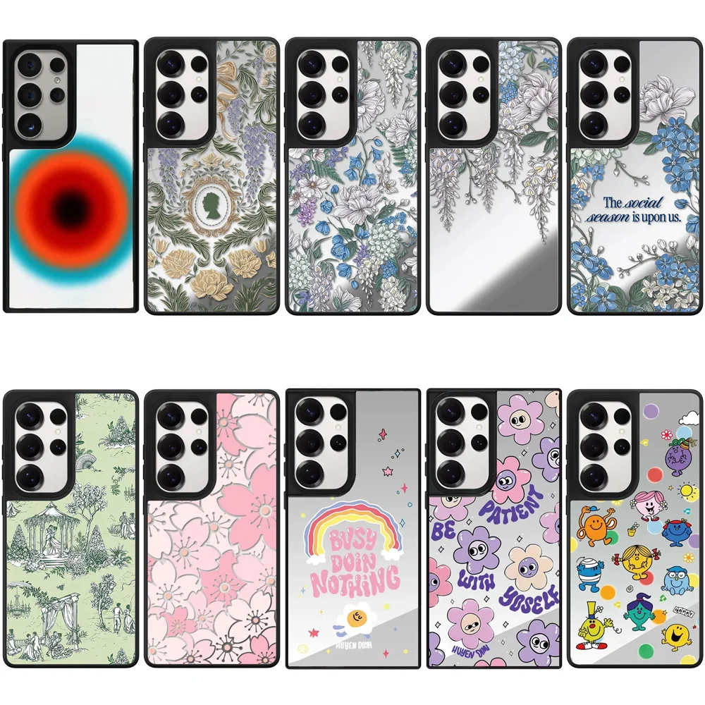 6032819 Mirror Magnetic Case: Compatible with Samsung Galaxy S23 U S24U S25 S26 Ultra S25+ S26 Plus Shell