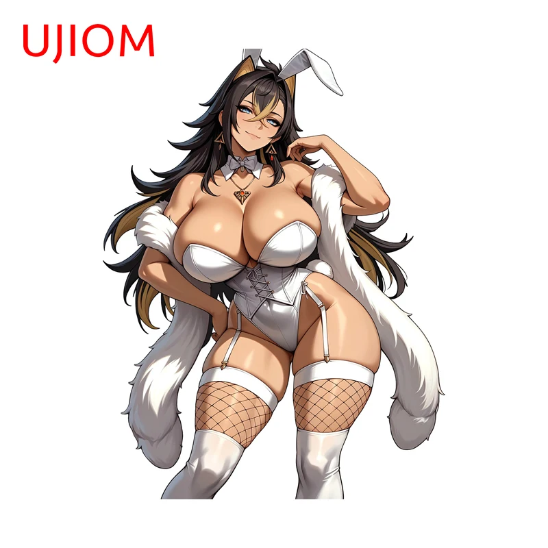 UJIOM NSFW Bunny Girl Genshin Impact Dehya Wall Sticker Big Boobs Bikini Attractive Decal Vinyl Kitchen Cupboard Decoration