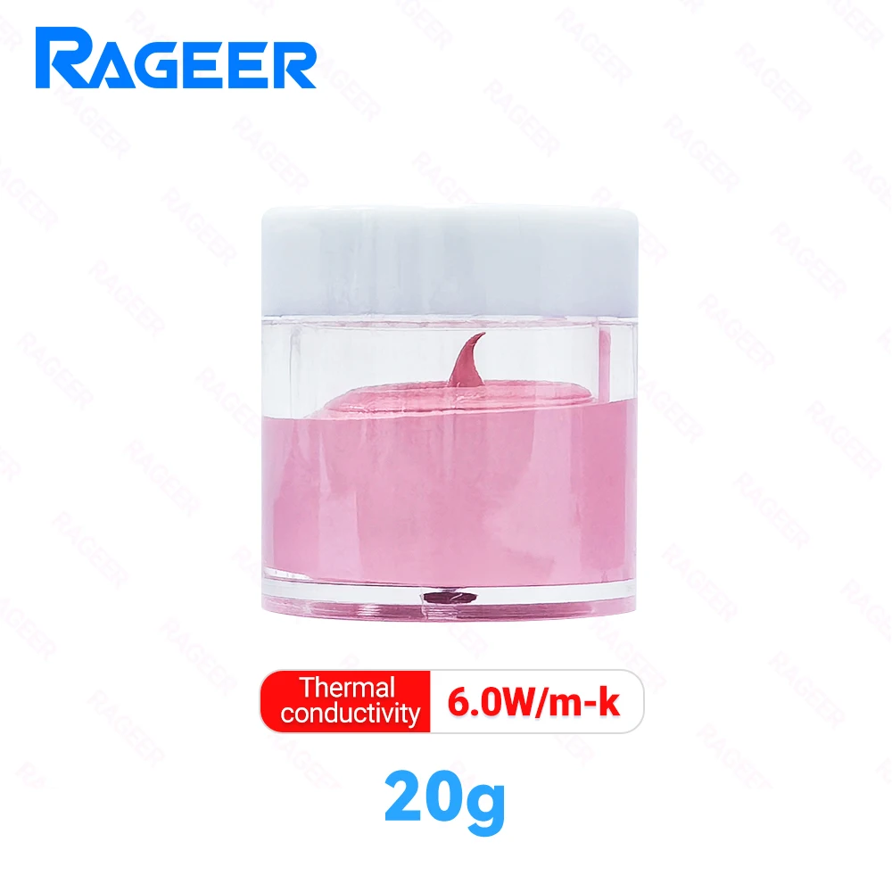 RAGEER Thermische Pasta 6.0 W/m·K Elektrisch Niet-geleidend Thermisch Interface Materiaal voor PC/CPU/GPU/Laptop Koelsystemen