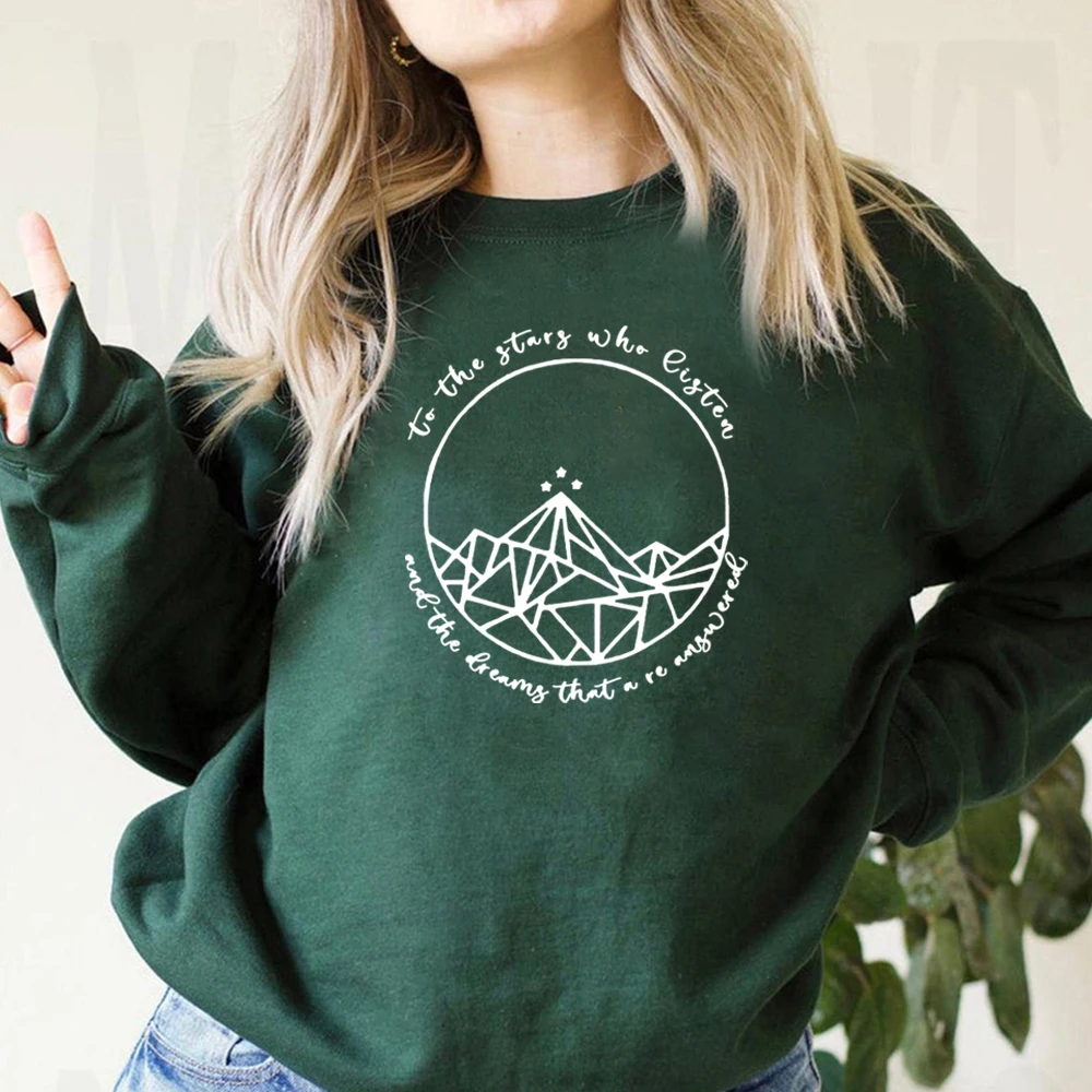 Acotar Velaris Sweatshirt Night Court Symbol Sarah J Maas Hoodie A Court of Thorns and Roses Pullover Court of Dreams Sweatshirt