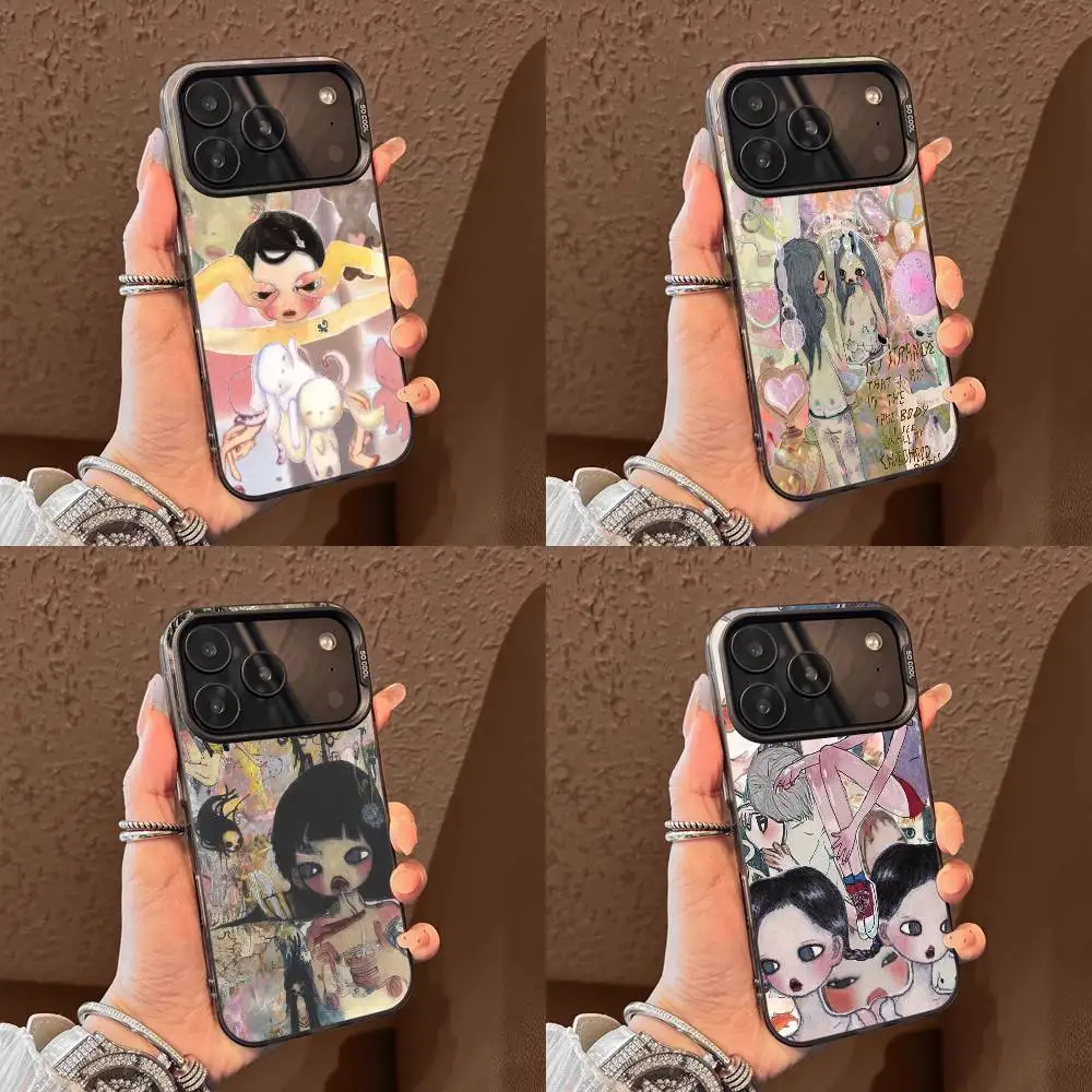 

A-Aya Takano Japanese Girl Phone Case For iPhone 17,16,15,14,13,12,Pro,Max,Plus,E,SE4,Air,Mini Black IMD Box