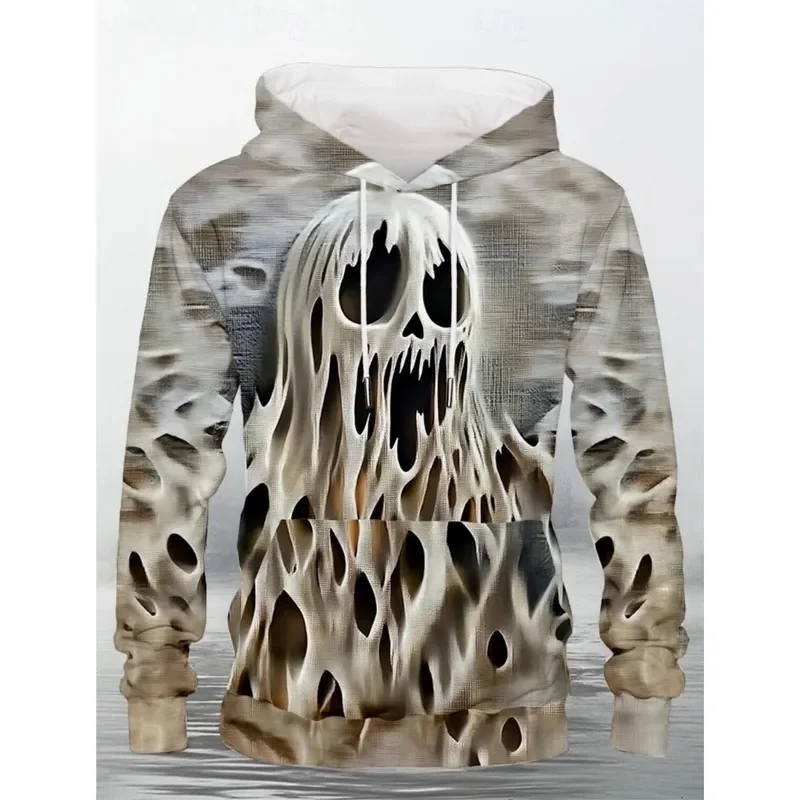 Funny Bat Men's Fashion 3D Print Hoodie Halloween Hoodies Black Hooded Pocket 3D Print Fall Winter Designer Hoodie Sweatshirt