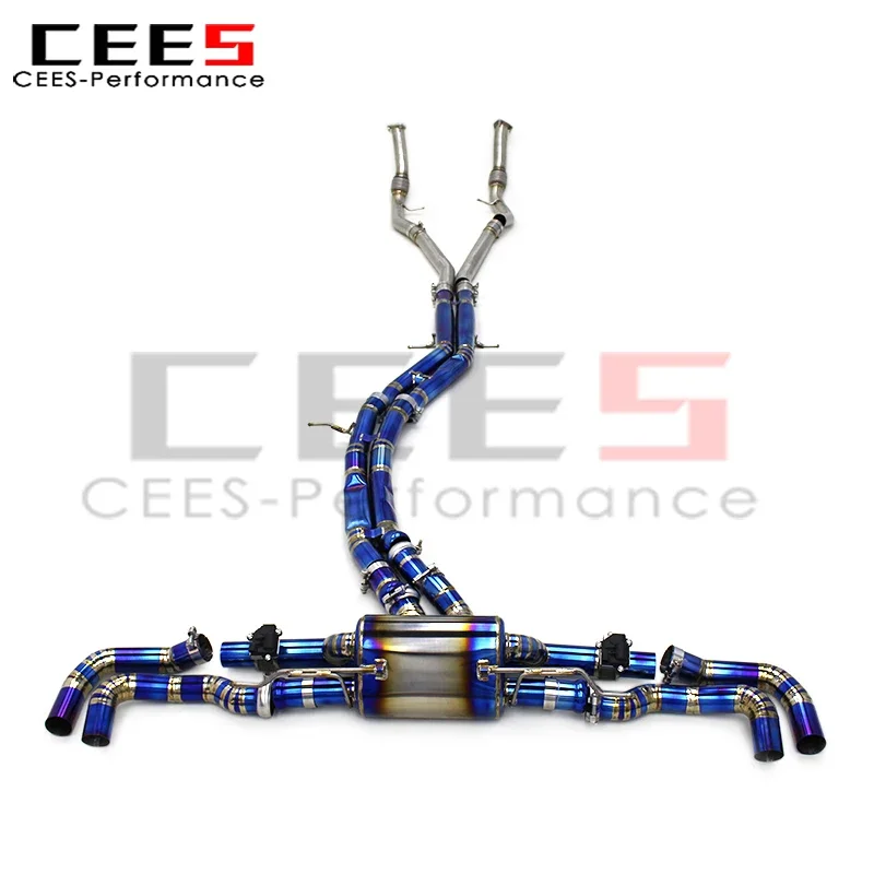 

CEES Exhaust Pipes Assembly for Audi SQ8 4.0T 2018-2024 High Performance Titanium Alloy Car Escape Exhaust Pipe Muffler System