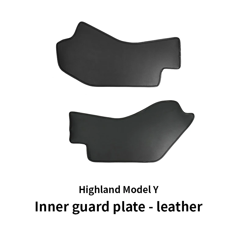 Fits Tesla 2025 Highland Model Y Center Console Leather Anti-Kick Protector Cover–Two Side Panel Defense Plate