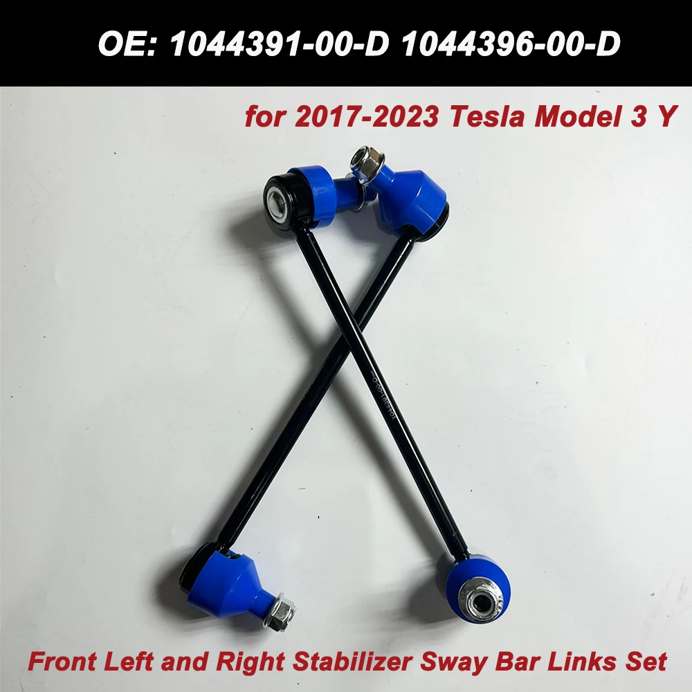 A Pair of Front Axle Sway Bar End Stabilizer Link For Model 3 Model Y,OE 1044391-00-D 1044396-00-D 104439100D 104439600D