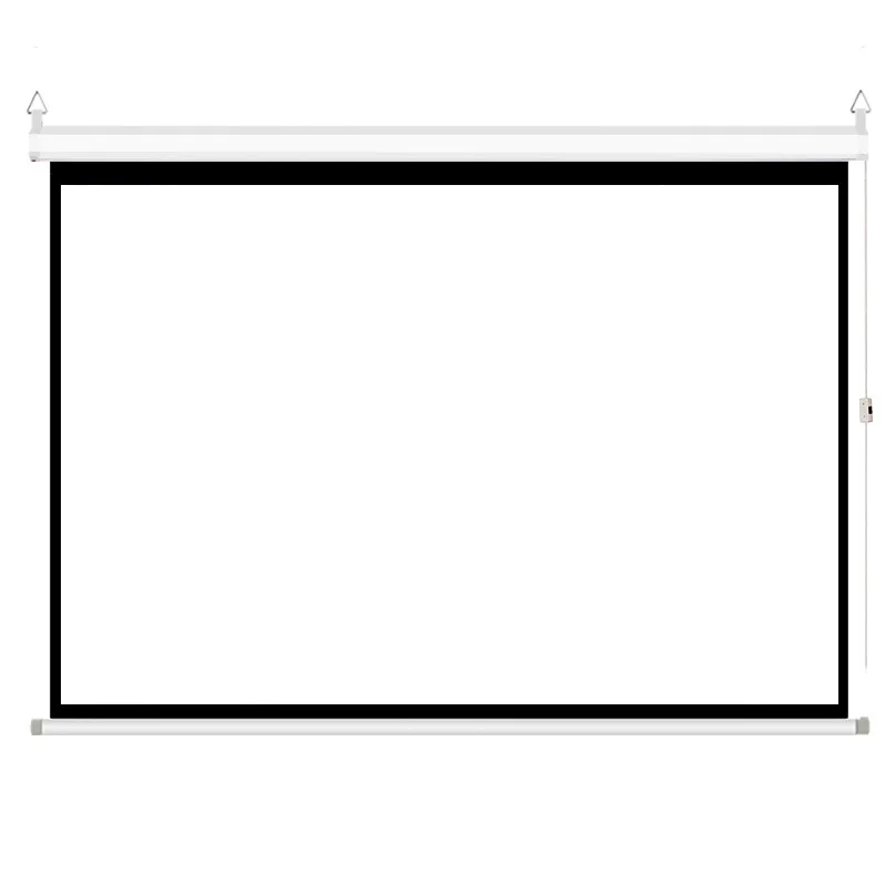 Photon white plastic white glass fiber gray glass fiber electric projector curtain 60 inches 150 inches