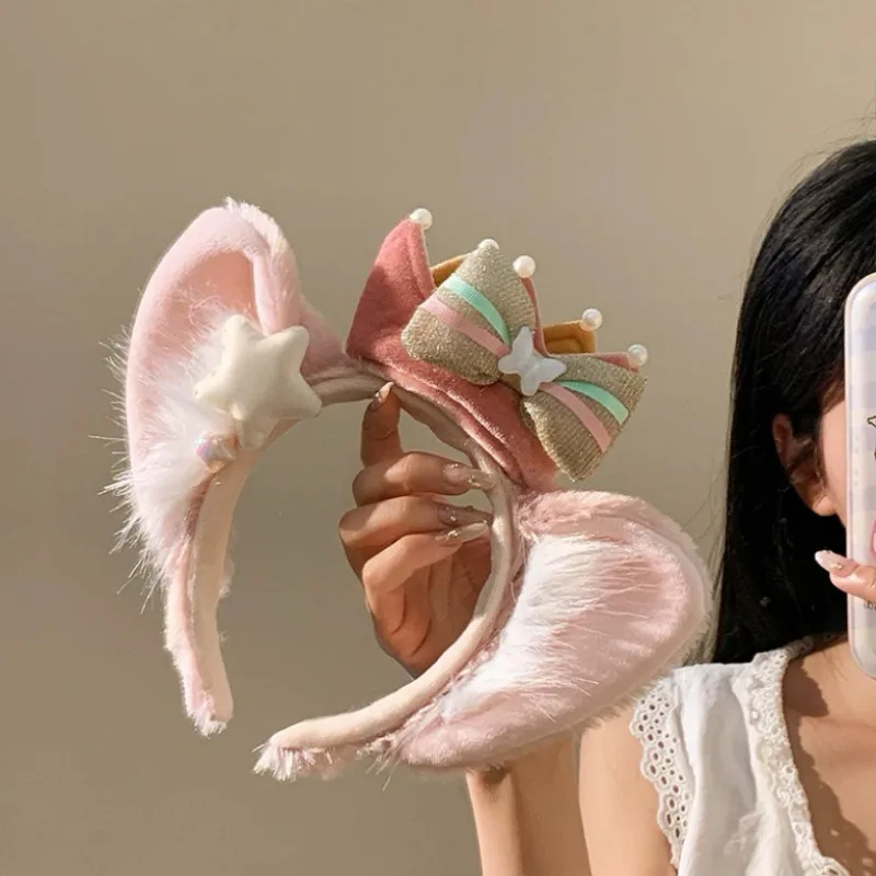 إكسسوارات الشعر الجديدة من مينيسو ستار دريم ميلودي لينغ نابيل عقال القوس بطاقة الشعر القطيفة ملاهي صور عقال