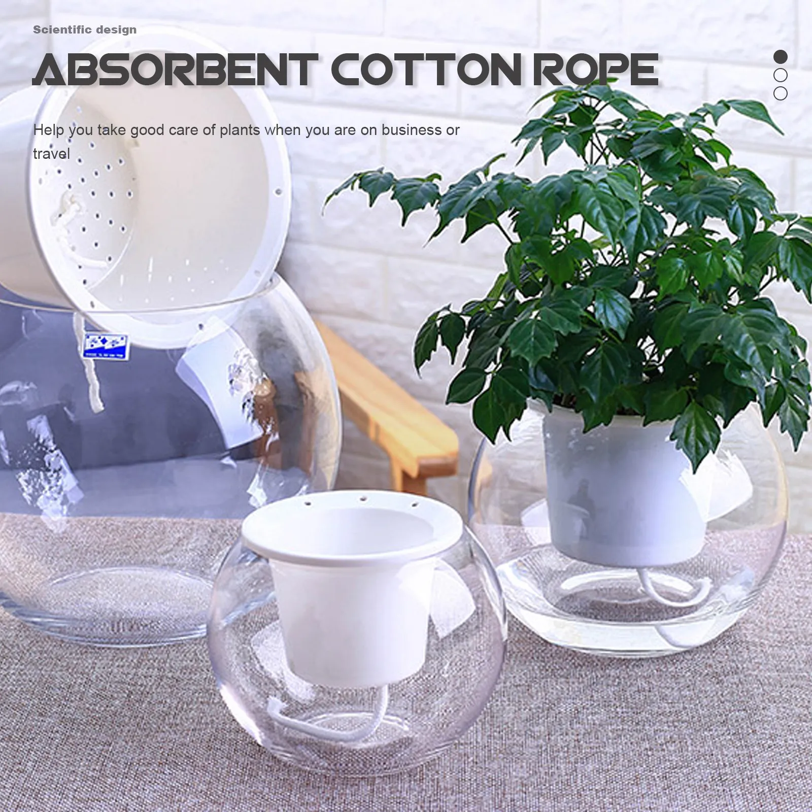 Violet Self Watering Absorbent Cotton Rope Ideal for Automatic Plant Irrigation Flowerpot Gardening Hydroponic Watering