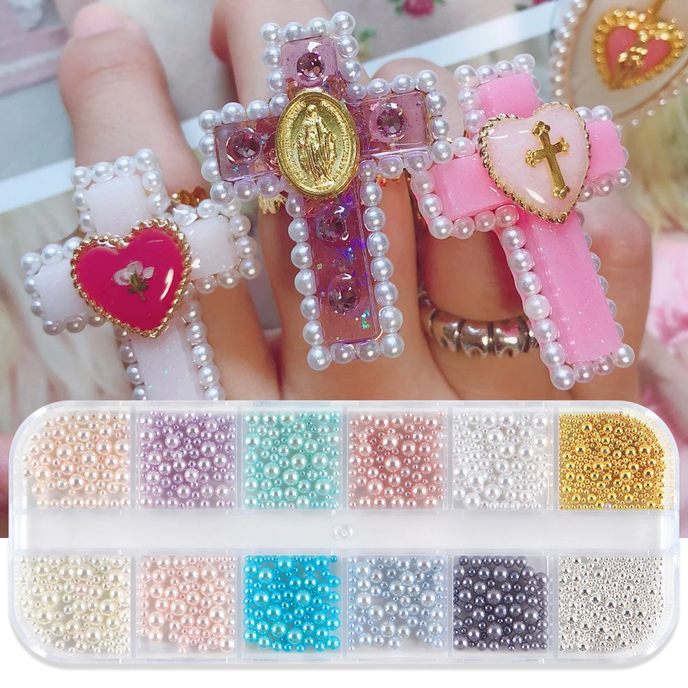 

Shiny Resin Pearls DIY Accessories Mixed Sizes Pearls Bubble Beads for UV Epoxy Resin Mold Filling Shaker Fillers Jewelry Making