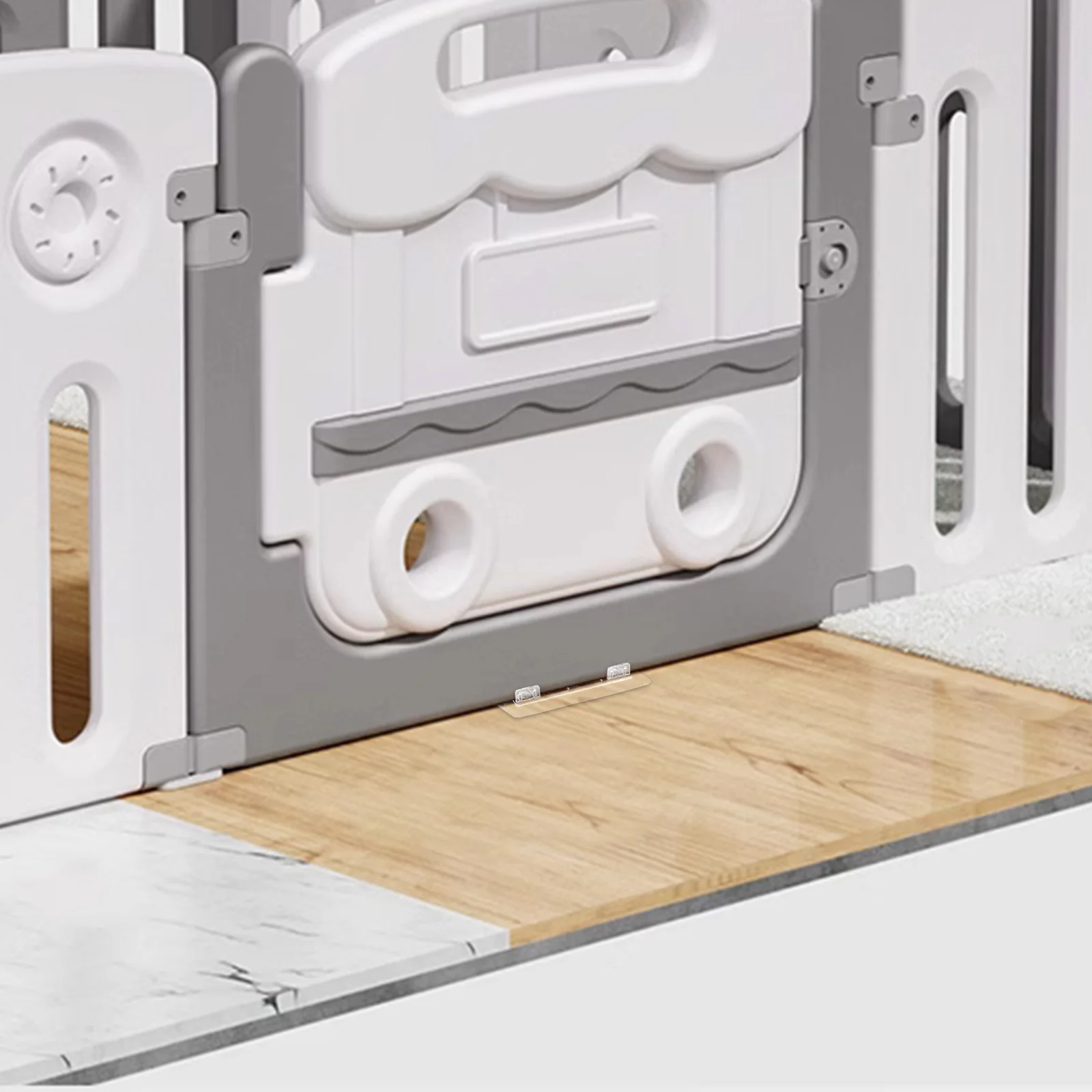 Cuscinetti adesivi antiscivolo per stabilizzatore per box da 8 pezzi per supporto base per box per bambini Fissatore stabilizzatore in plastica per uso domestico