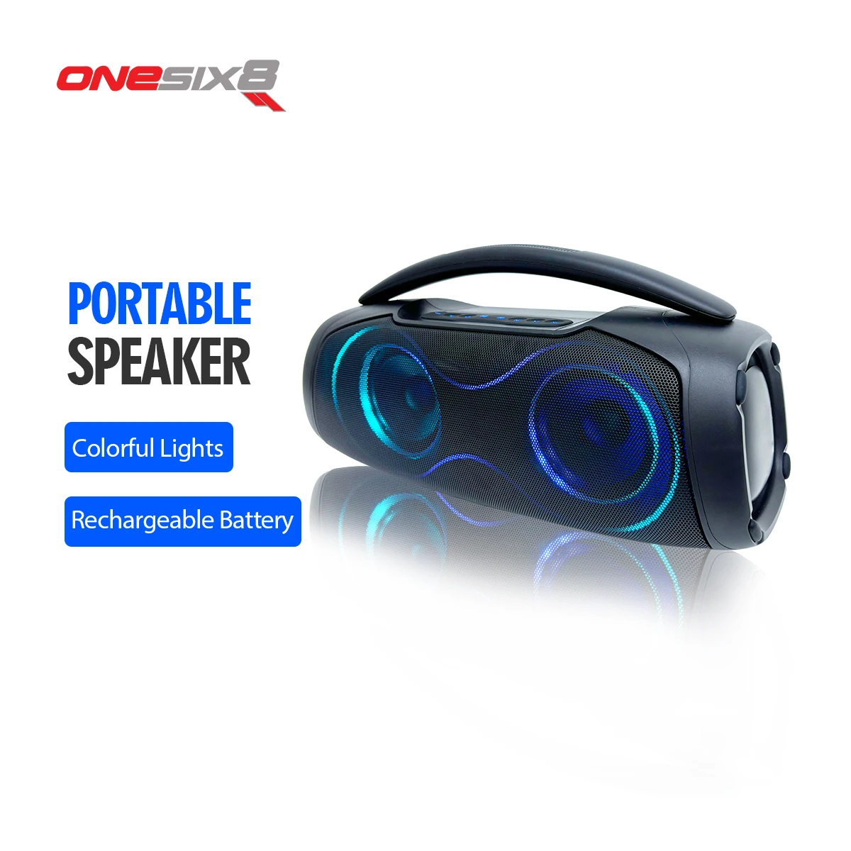 인기 판매 제품 파티 스피커 RGB LED 컬러풀 라이트 보시나스 딥 베이스 야외 스피커 노래 엔터테인먼트용