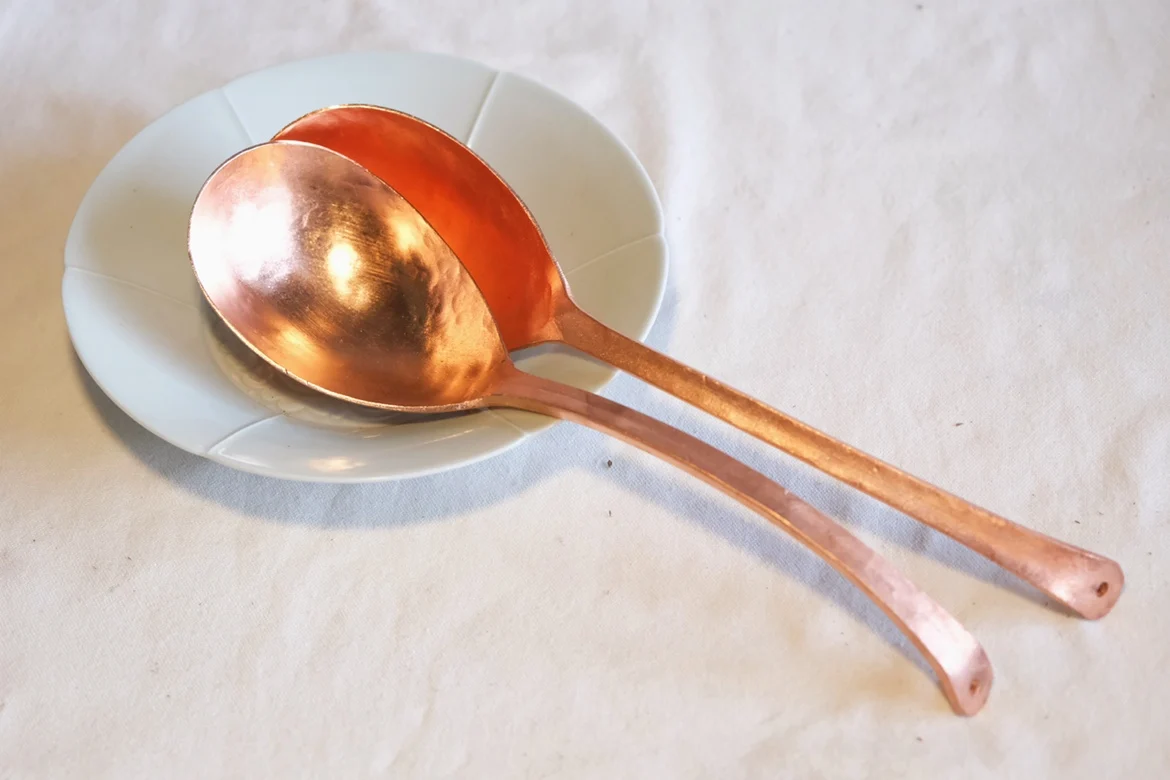 The product can be customized. Pure copper thickened spoon Copper lovely household hot pot colander red copper rice spoon