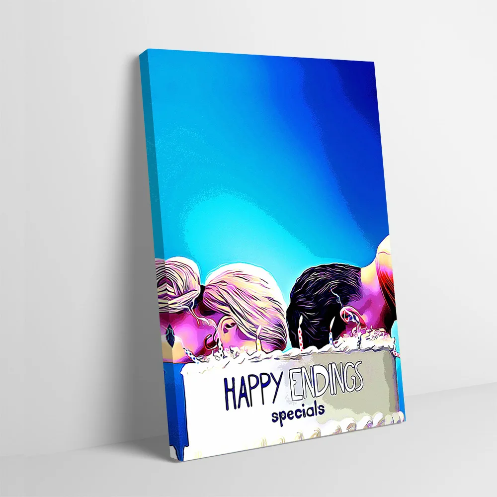 Póster Happy Endings 3, lienzo impreso personalizable, pintura para imágenes, arte de pared, decoración de dormitorio, accesorios de Interior del hogar