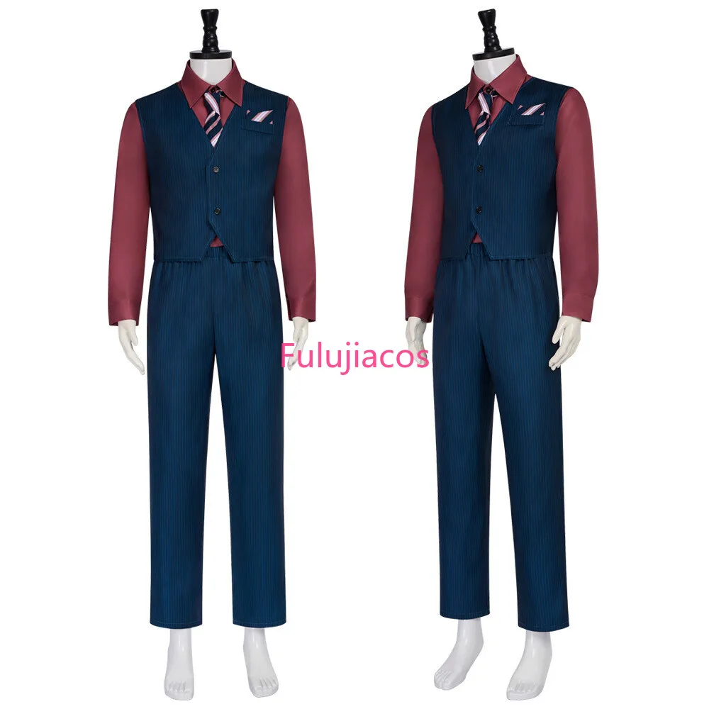 

Fulujiacos Finley Cosplay Costume Anime Doll Finle Men Funny Uniform Vest Pants