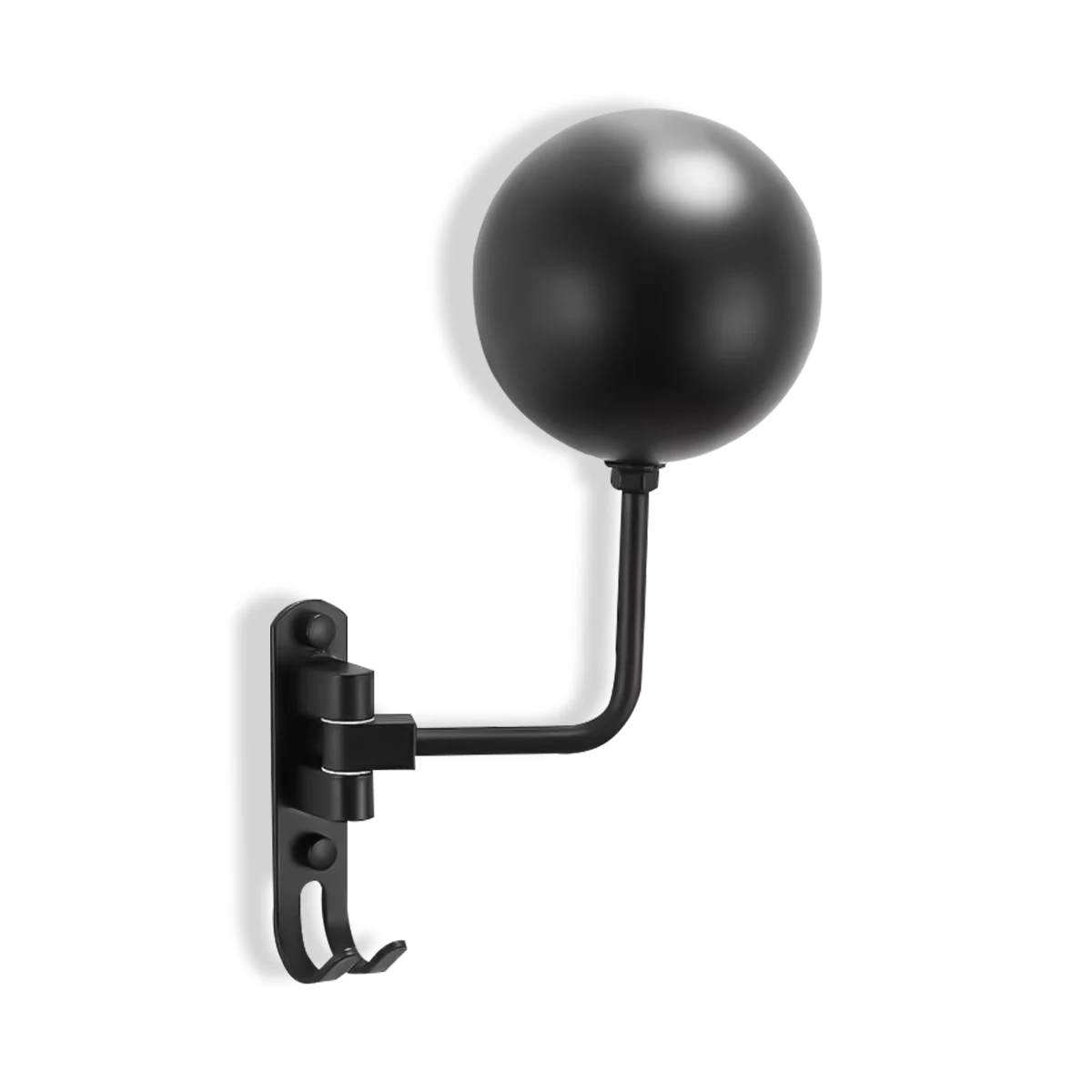 AliExpress Motorcycle Helmet Holder Wall Mount 180°Rotation Football Bicycle Helmet Rack With 2 Hooks Helmet Display Hanger Stand for Caps