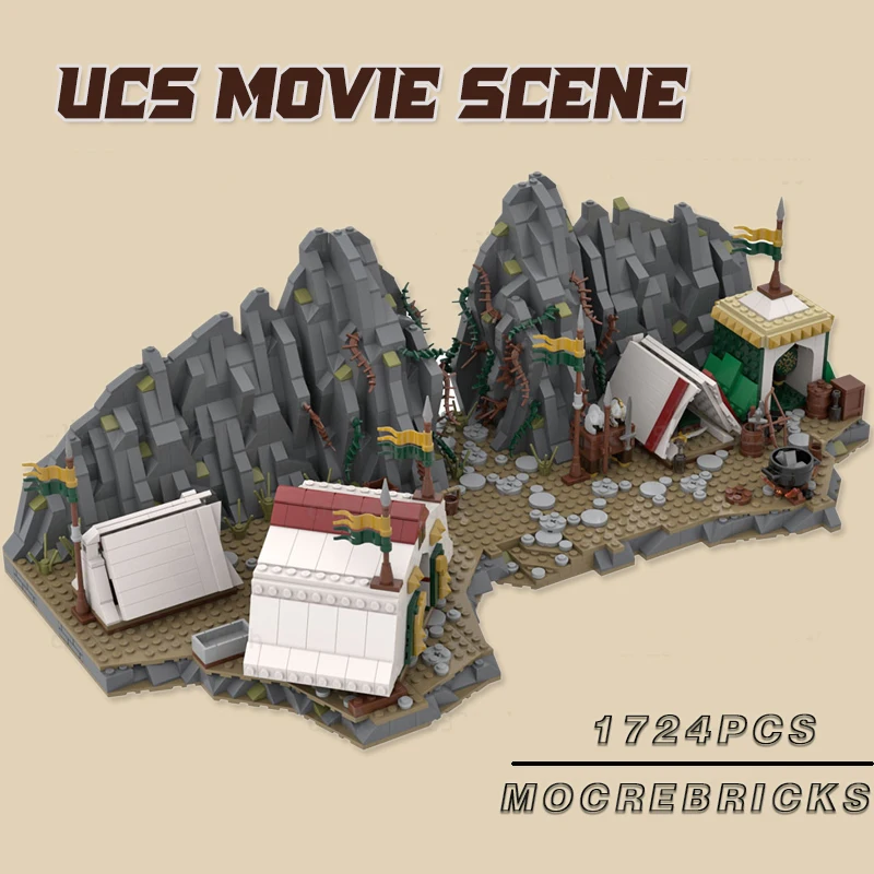 

UCS Movie Scence Series Moc Building Block Marshalling at Dunharrow Technology Brick DIY Creative Assembly Model Toys For Gifts