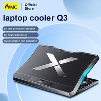 Q3 Gaming Laptop Cooler With Six Fans Adjustable Height Silent Cooling Pad Laptops Computer Stand For Laptops Below 15.6-inch - Image 2