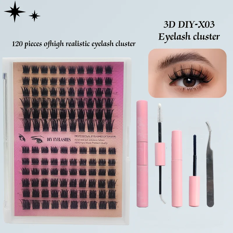 Einzel cluster täglich falsche Wimpern Wimpern kleber Make-up tägliche Wimpern natürlich dichte Wimpern Set Wimpern buch