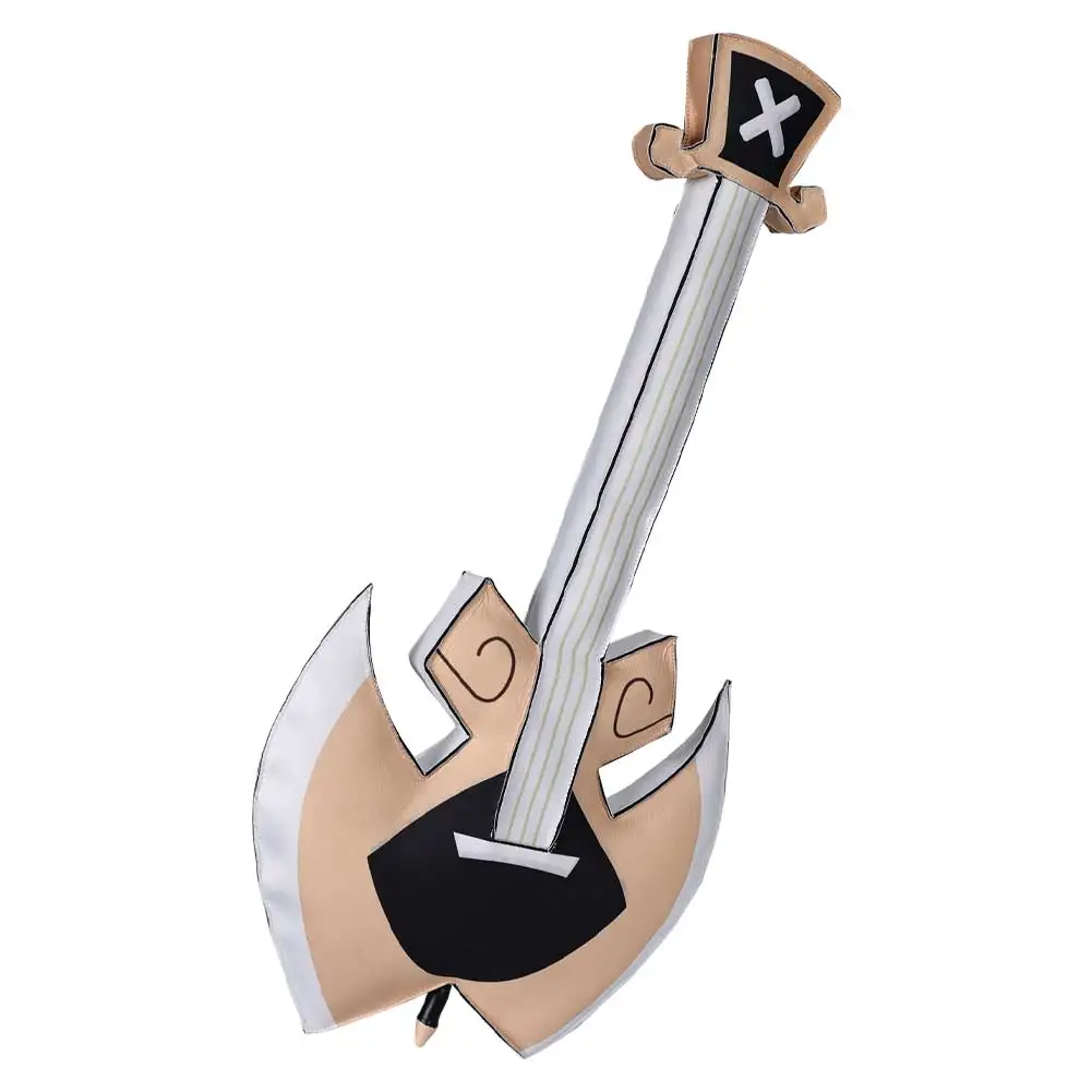 أنيمي الكرتون الجحيم نزل آدم تأثيري الغيتار لعب الأدوار حلي اكسسوارات وتتسابق الدعامة الكبار النساء الرجال هالوين بدلة حفلة الدعائم #6