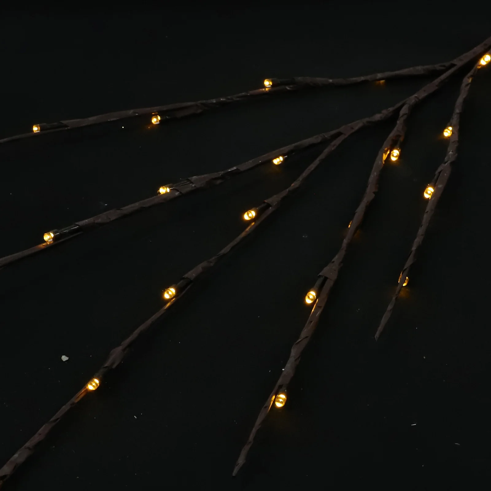 محاكاة فرع شجرة ضوء الليل 20 مصباح أبيض دافئ أضواء الزخرفية للمنزل حفلة عيد الميلاد الاسترخاء أجواء دافئة #5