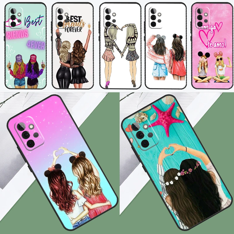 Girls Bff Best Friends Forever Always For Samsung Galaxy A34 A54 A14 A53 A13 A33 A23 A73 A51 A71 A12 A22 A32 A52 Case Cover