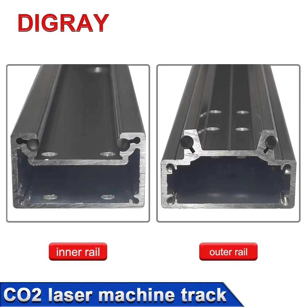 DIGRAY CO2 Laser Cutting Machine Inner Guide Rail Laser Engraving Machine Outer Guide Rail Applicable Laser Machine Accessories
