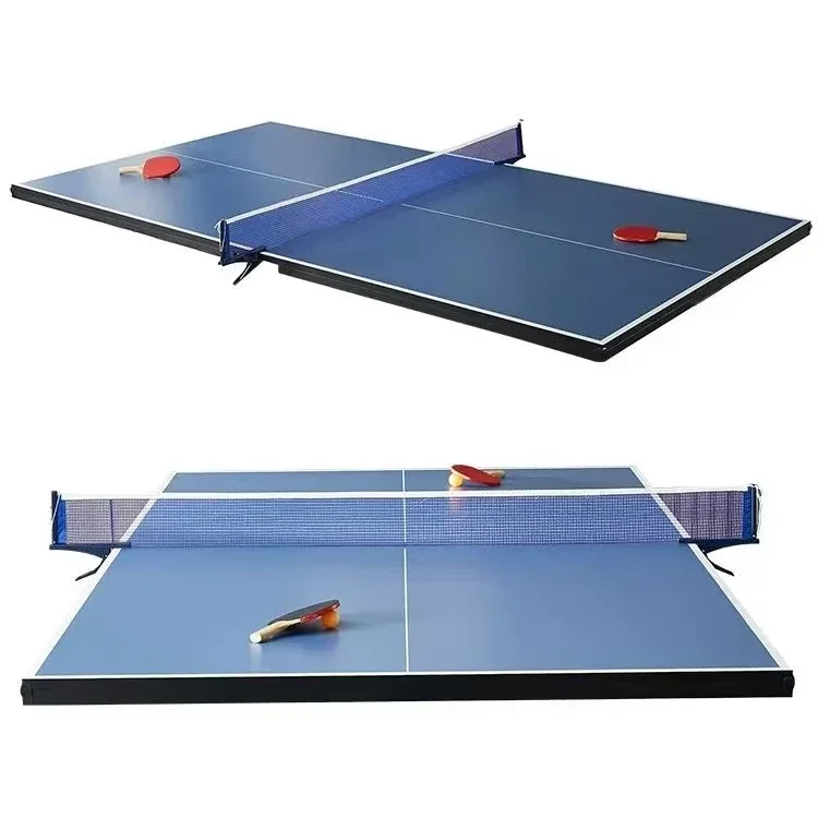 

Foldable Indoor Official Size Table Tennis Conversion Top PingPong Tabletop with Retractable Net