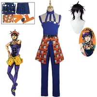 Anime JOJO JoJo's Bizarre Adventure Ghirga Narancia Cosplay Costume Halloween Carnival Exhibition Uniform Performance Costume