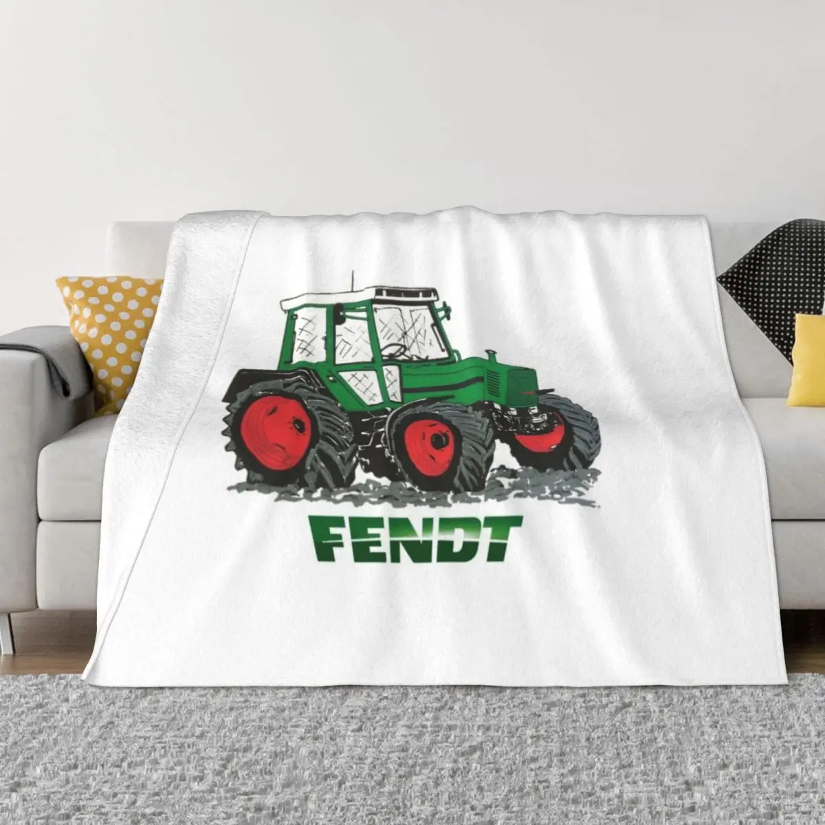 

fendt green Throw Blanket Polar blanket Flannel Blanket christmas decoration