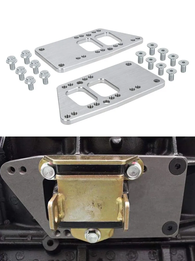 Suitable for Chevrolet General Motors LS exchange motor bracket mounting adapter aluminum plate compatible with LS1 - L99 engine