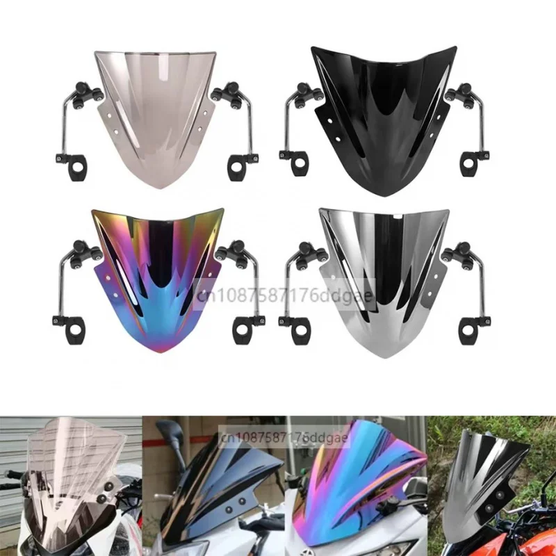 

Motorcycle WindScreens Adjustable Bracket For Kawasaki ER6N ER4N For Yamaha MT125 FZ1 FZ6 FZ8 MT-01 MT03 MT07 MT09